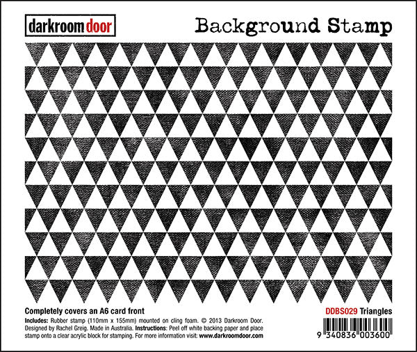 Darkroom Door DDBS029 Triangles Background Stamp**