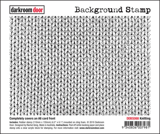 Darkroom Door - DDBS068 - Knitting Background Stamp