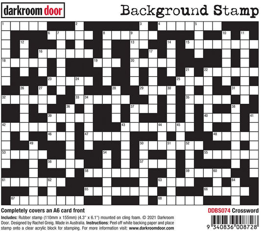 Darkroom Door - Background Stamp DDBS074 Crossword