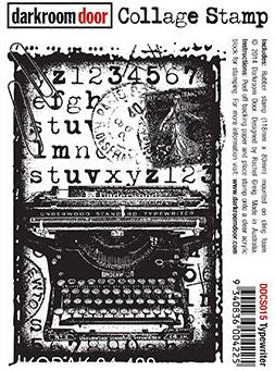 Darkroom Door - Collage Stamp - DDCS015 Typewriter:-