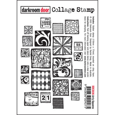 Darkroom Door Collage Stamp - DDCS036 Arty Squares *