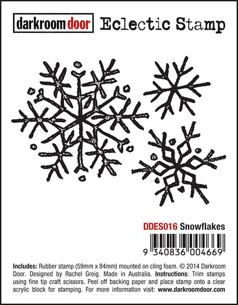 Darkroom Door - Eclectic Stamp - DDES016 Snowflakes **