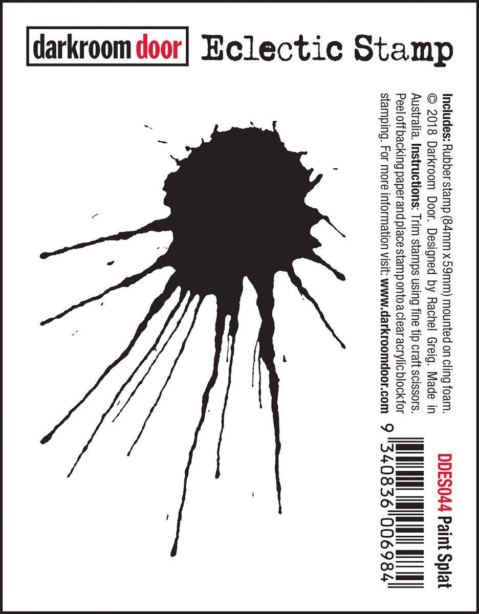 Darkroom Door - DDES044 Paint Splat Eclectic Stamp**