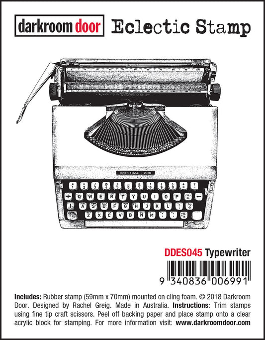 Darkroom Door - DDES045 Typewriter Eclectic Stamp
