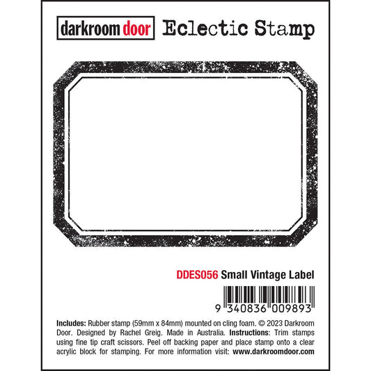 Darkroom Door Eclectic Stamp - DDES56 - Small Vintage Label