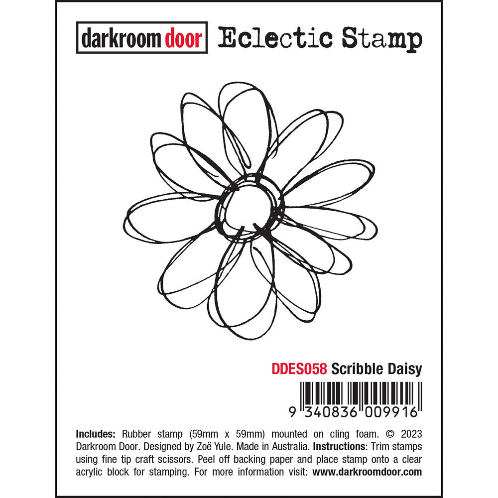 Darkroom Door Eclectic Stamp - DDES58 - Scribble Daisy