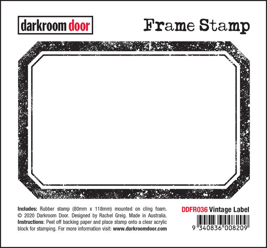 Darkroom Door - DDFR036 - Frame Stamp - Vintage Label