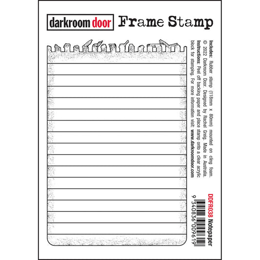 Darkroom Door - Frame Stamp - DDFR038 Notepaper