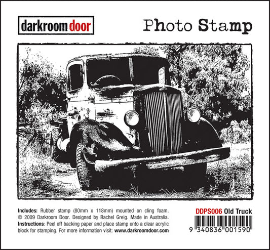 Darkroom Door DDPS006 Old Truck Photo Stamp