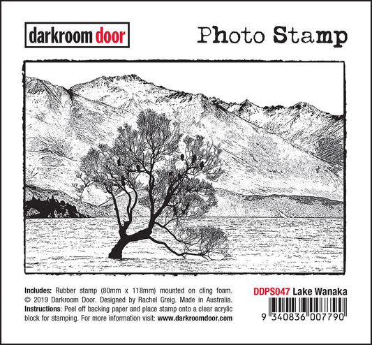 Darkroom Door - DDPS047 - Photo Stamp - Lake Wanaka