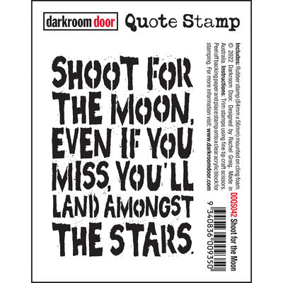 Darkroom Door Quote Stamp - DDQS42 Shoot For The Moon