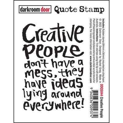 Darkroom Door Quote Stamp - DDQS44 Creative People