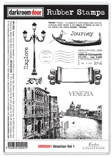 Darkroom Door DDRS001 Venetian Vol 1 Rubber Stamp Set