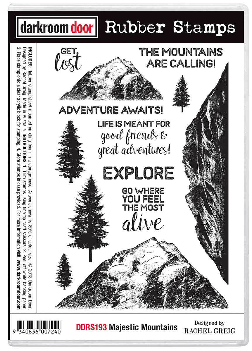 Darkroom Door - DDRS0193 Majestic Mountains stamp set**