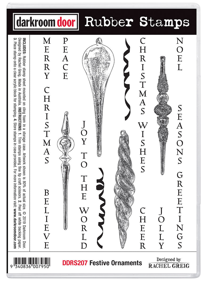 Darkroom Door - DDRS207 Festive Ornaments Stamp Set**