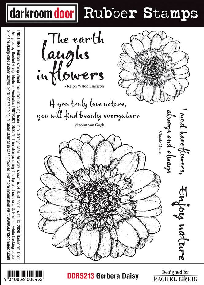 Darkroom Door - DDRS213 Gerbera Daisy Stamp Set**