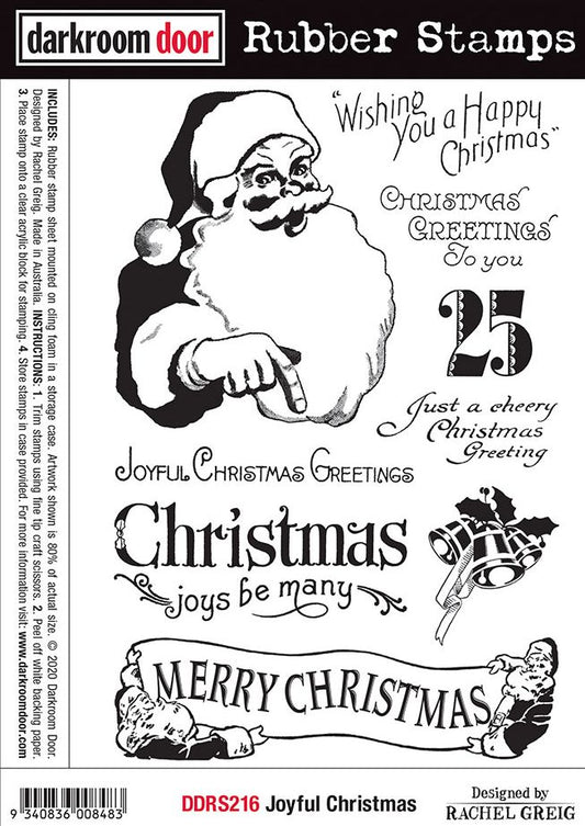 Darkroom Door - DDRS216 Joyful Christmas Stamp Set