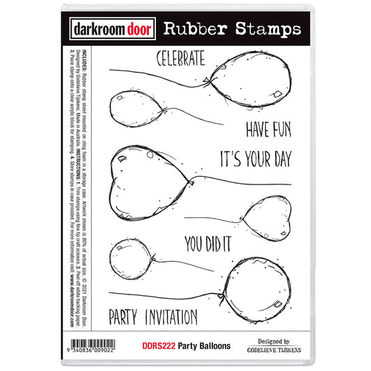 Darkroom Door Rubber Stamp Set - DDRS222 Party Balloons