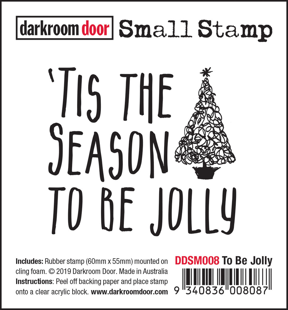 Darkroom Door - DDSM008 - To Be Jolly Small Stamp**