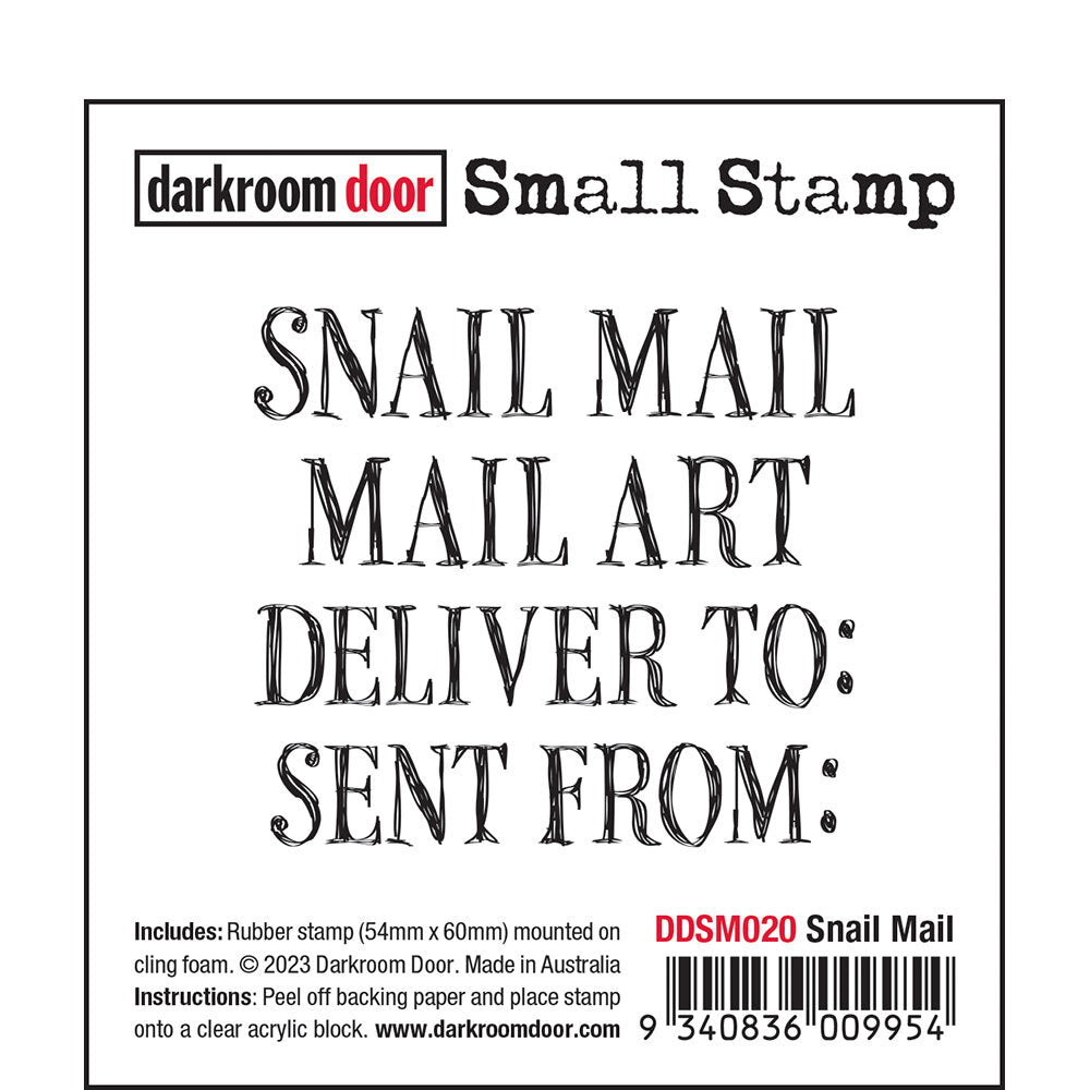 Darkroom Door Small Stamp - DDSM020 - Snail Mail**