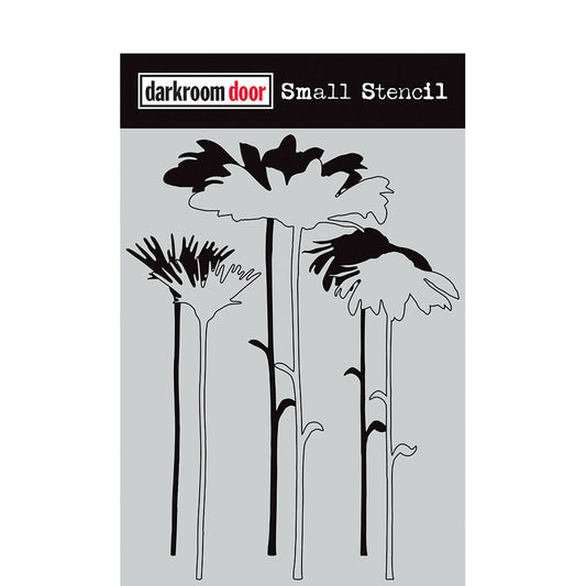 Darkroom Door - Small Stencil DDSS045 Tall Flowers