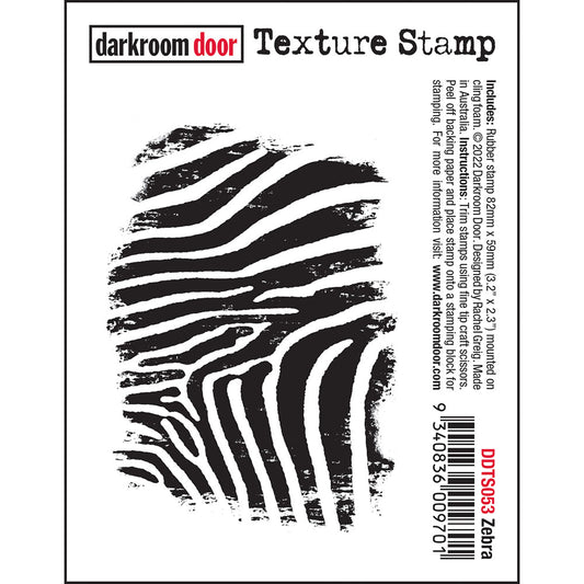 Darkroom Door - Texture Stamp - DDTS053 Zebra