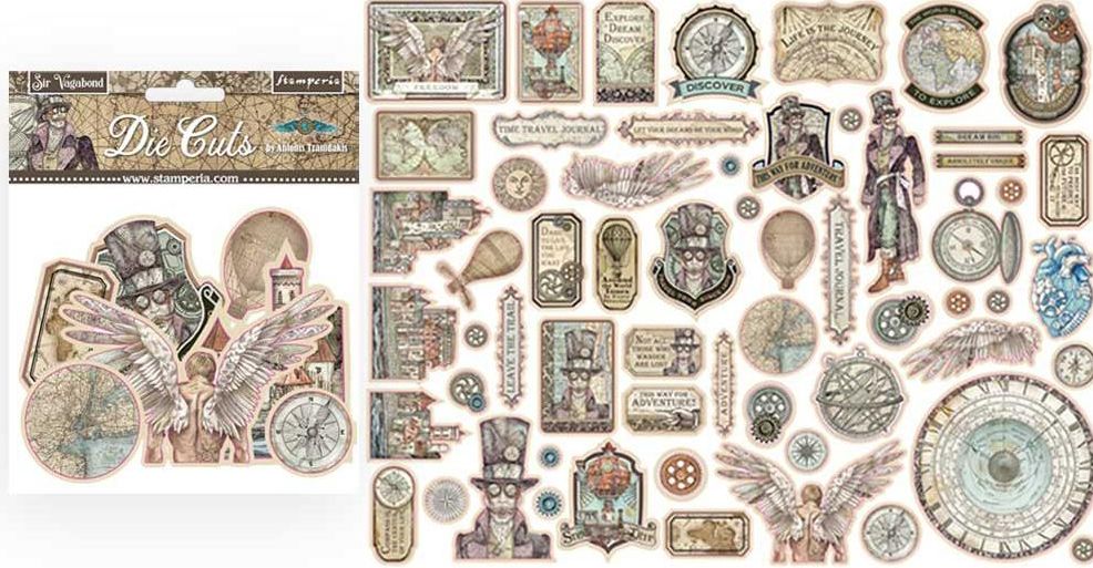 Stamperia - DFLDC25 Diecuts, Sir Vagabond