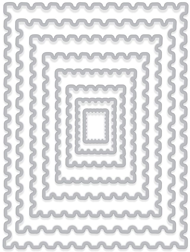 Hero Arts - DI345 Nesting Postage Stamps Infinity die*
