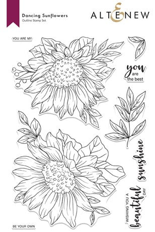Altenew - Dancing Sunflowers (stamp, die and stencil set)