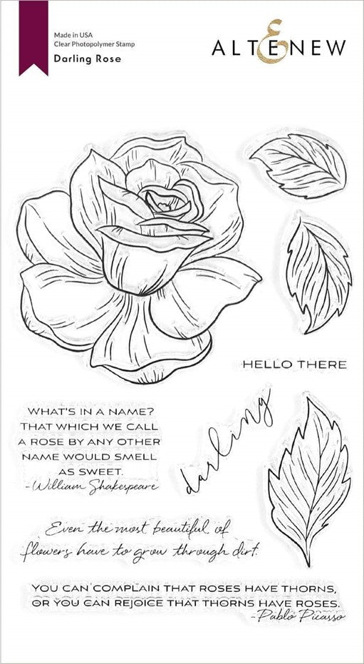 Altenew - Darling Rose (stamp, die & stencil set)………