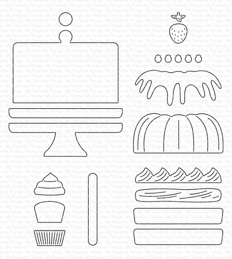 My Favorite Things - Dessert on Display die set........