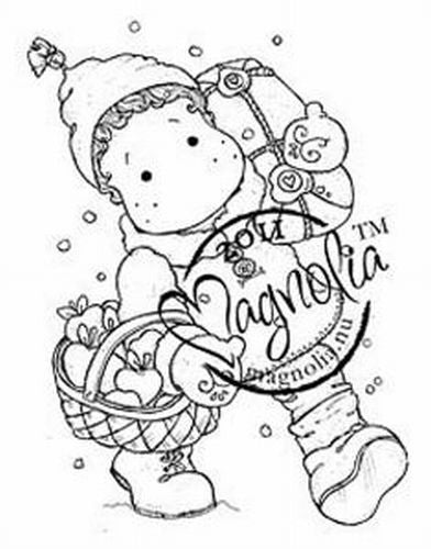 Magnolia Rubber Stamp - Edwin on Christmas Eve