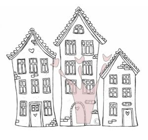 Magnolia Rubber Stamp - Edwin's Town*