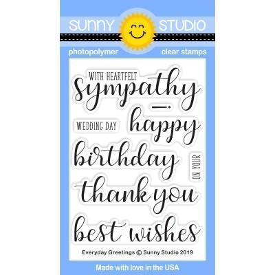 Sunny Studio Stamp - Everyday Greeting (stamp set) - out of stock