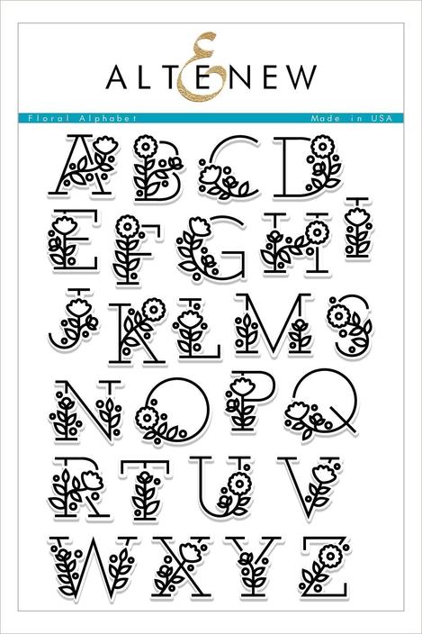 Altenew - Floral Alphabet stamp set