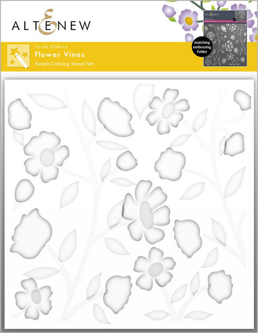 Altenew - Flower Vines Simple Colouring Stencil (3 in 1)
