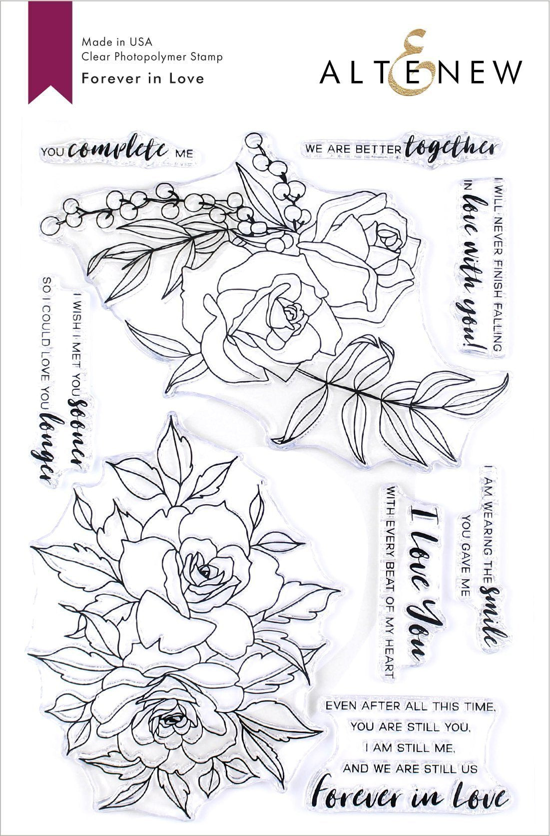 Altenew - Forever in Love stamp set