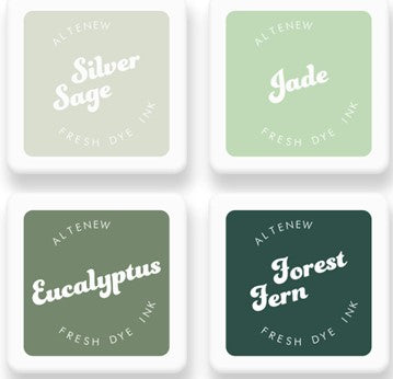 Altenew - Frosted Foliage Mini Cube Fresh Dye ink pad set
