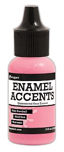 Enamel Accents - Pink Gumball*