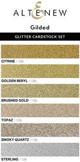 Altenew - Gilded Glitter Cardstock set