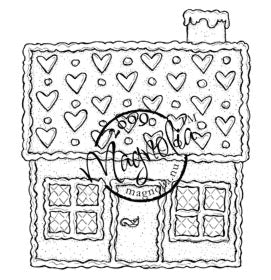 Magnolia Rubber Stamps - Gingerbread House*