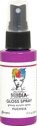 Dina Wakley Gloss Spray - Fuchsia