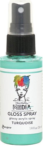 Dina Wakley Gloss Spray - Turquoise