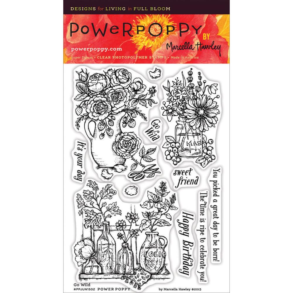 Power Poppy Clear Stamp - Go Wild