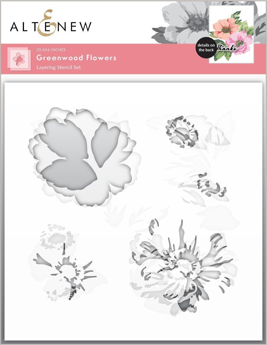 Altenew - Greenwood Flowers Stencil (3in1)