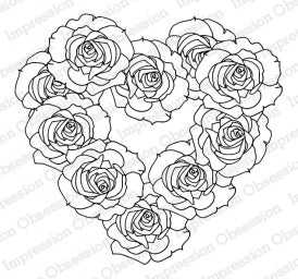 Impression Obsession - H13628 Rose Wreath (cling)*