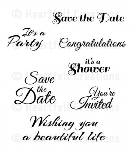 Heartfelt Creations HCPC-3707 All Glammed Up Sentiments..