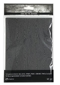 Tim Holtz Halloween Wood Cardstock - Black