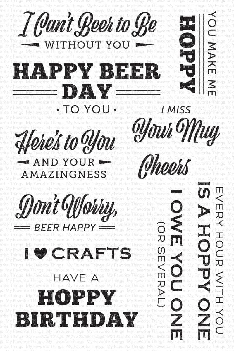 My Favorite Things - Here's To You stamp set.........