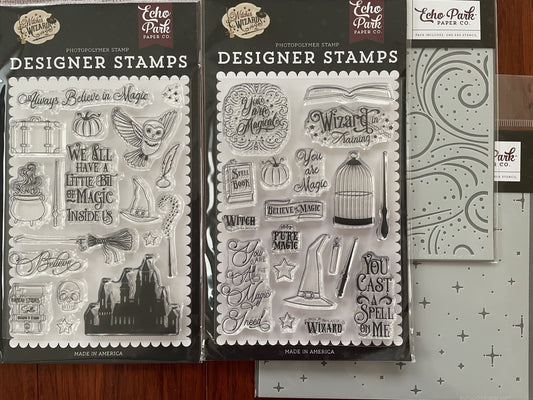 Echo Park - Witches & Wizards Stamp & Stencil Collection 2
